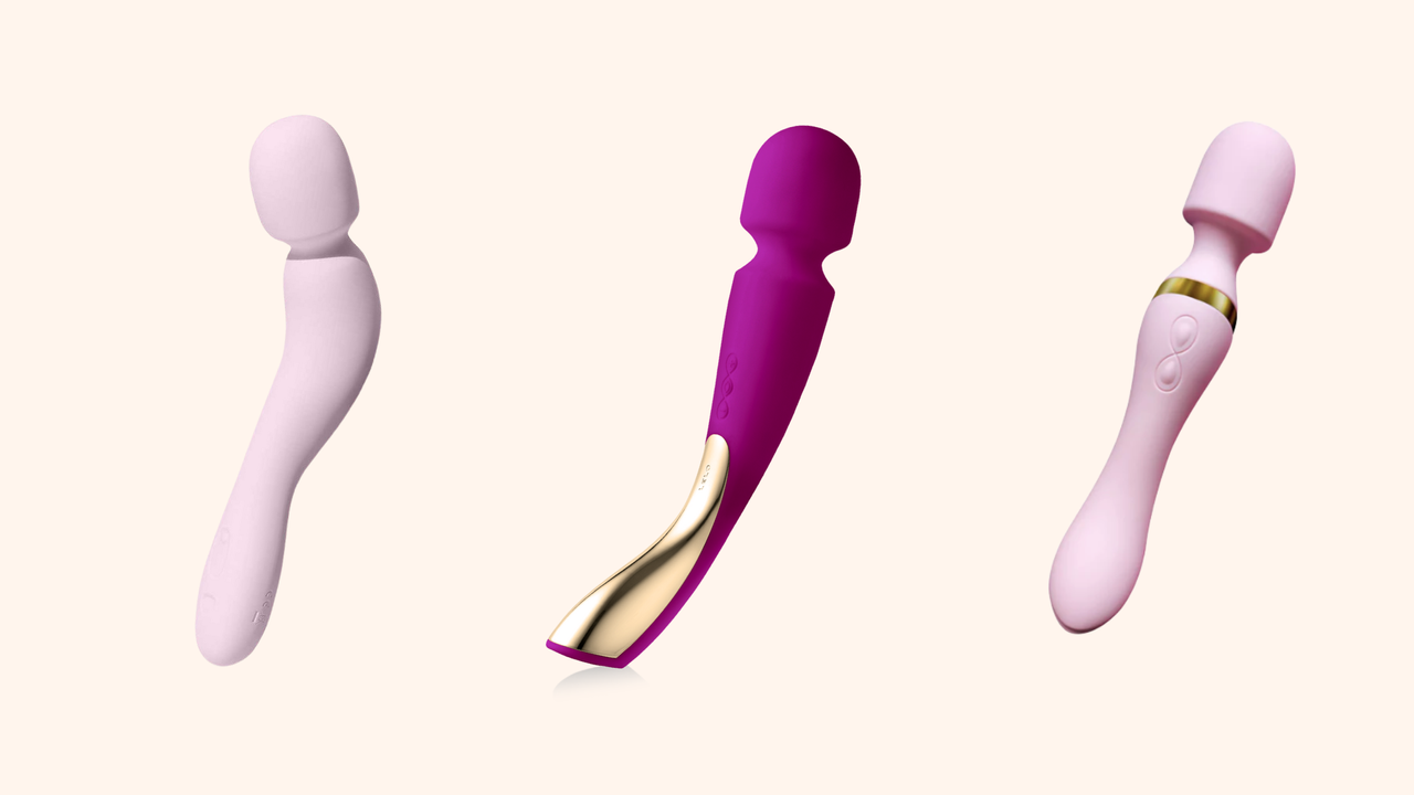 collage of best wand vibrators 