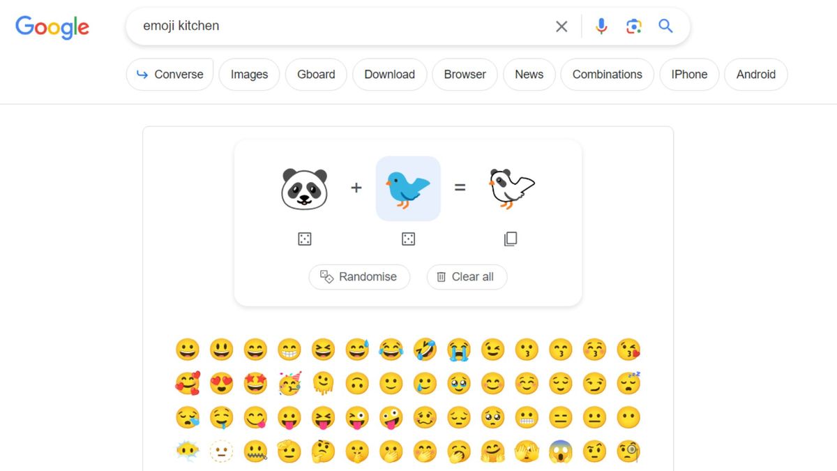 Emoji Kitchen on web