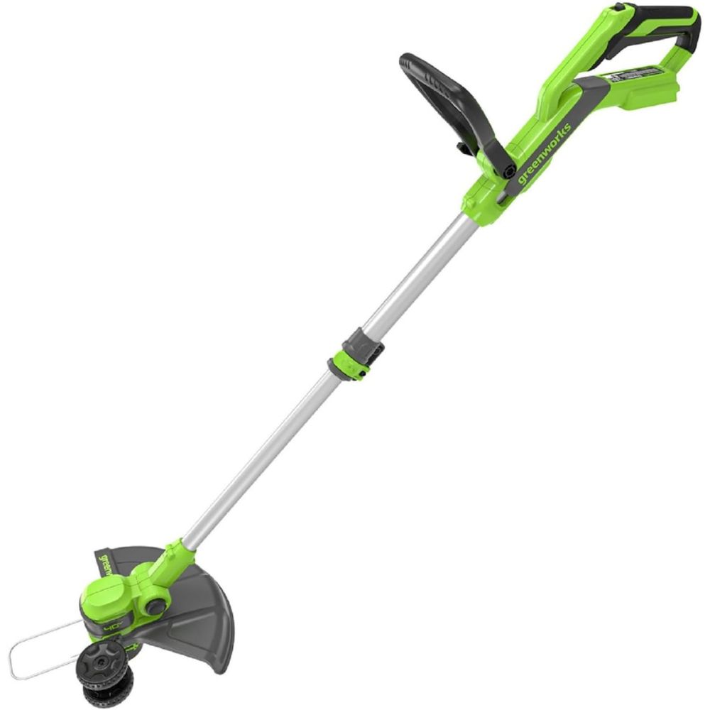 Greenworks 40V Cordless Strimmer Lawn Edger cut out on white background