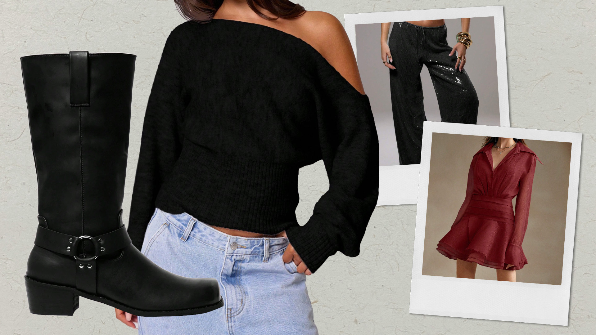 Collage Image of Affordable Holiday Clothing Gifts From SHEIN