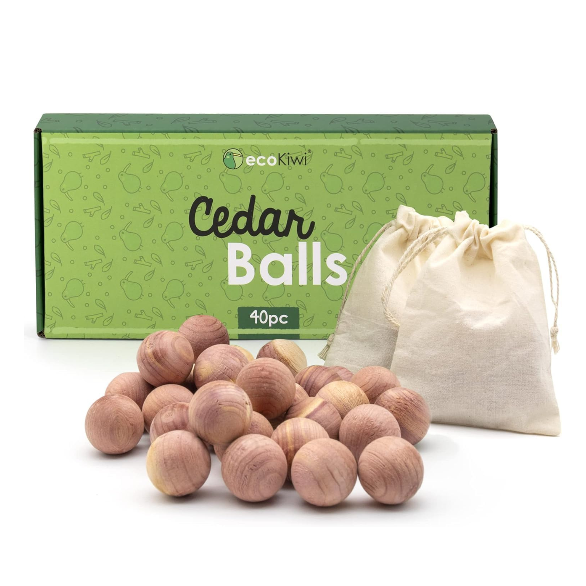 EcoKiwi Moth Balls 40 Pack 