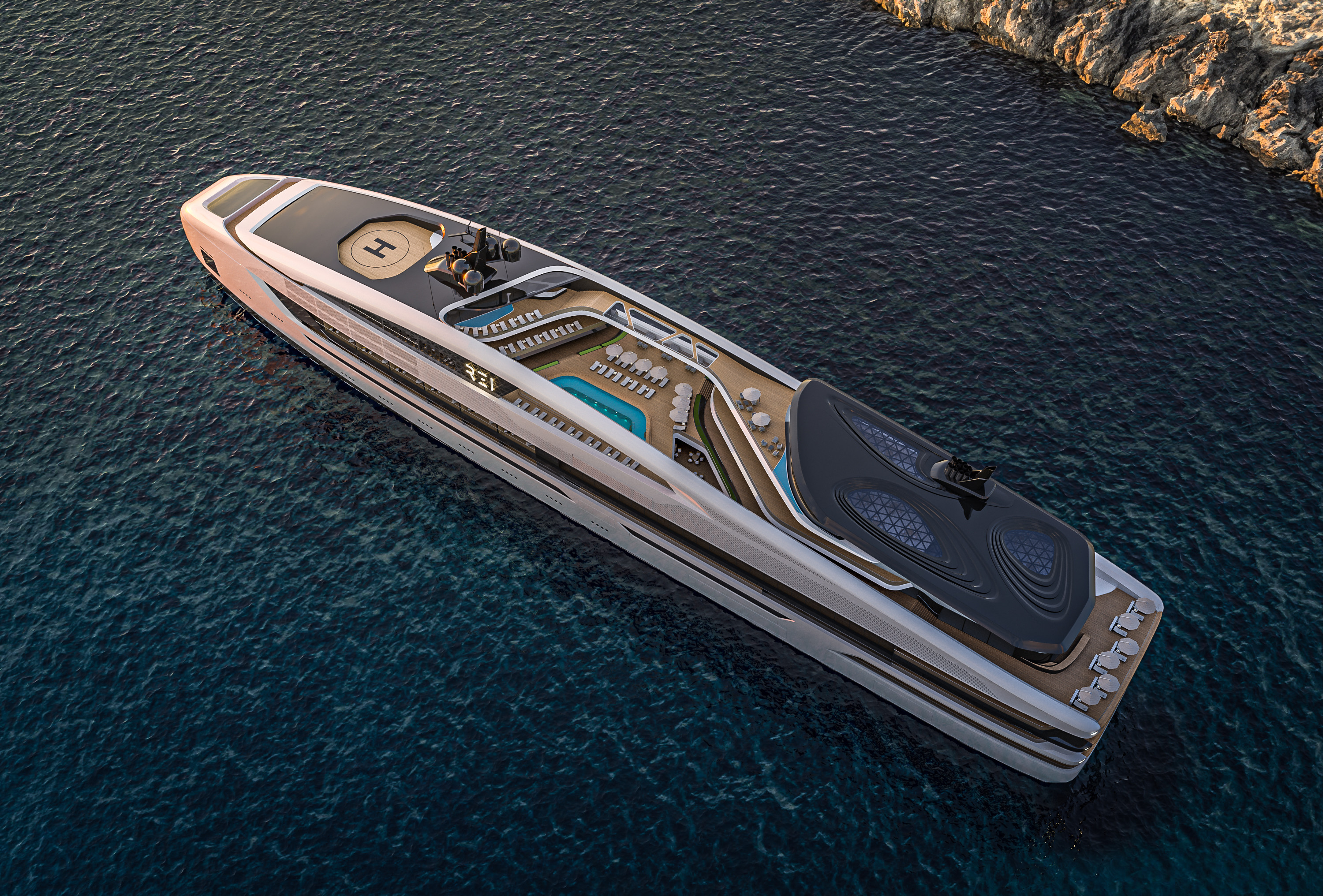 REI concept cruise yacht by Viken Group