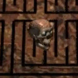 The animated skull icon from The 7th Guest.