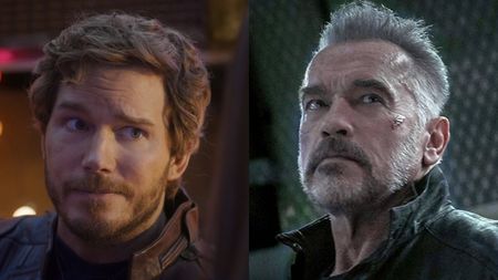 Chris Pratt stars in The Guardians of the Galaxy Holiday Special, while Arnold Schwarzenegger stars in Terminator: Dark Fate.