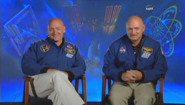 Twins In Space: NASA's Twin Astronauts Mark and Scott Kelly (Photos ...