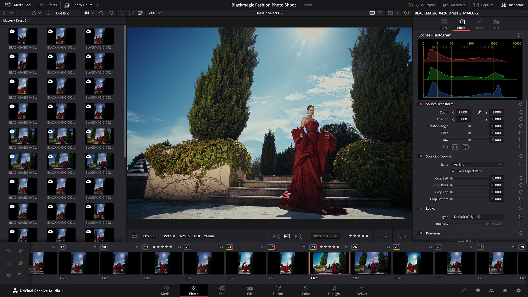 DaVinci Resolve 21.1 screenshot