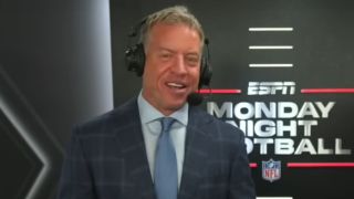 Troy Aikman on the call for Monday Night Football.