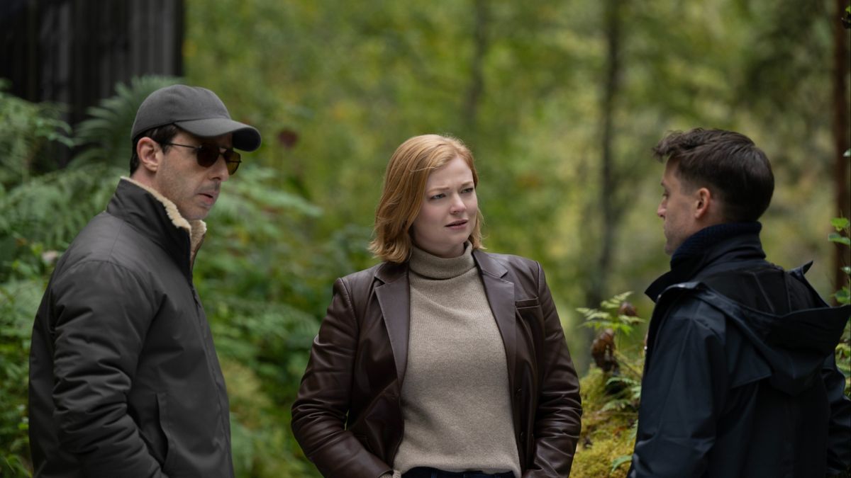 Jeremy Strong, Sarah Snook, and Kieran Culkin in Succession season 4