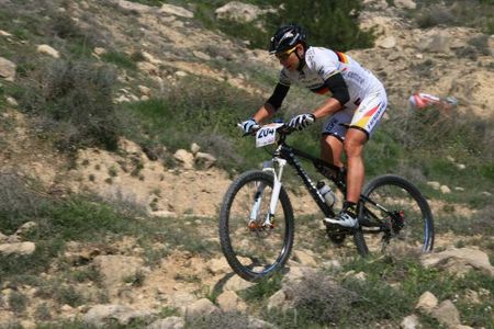 Sabine Spitz (Sabine Spitz Haibike Pro Team) races to second place