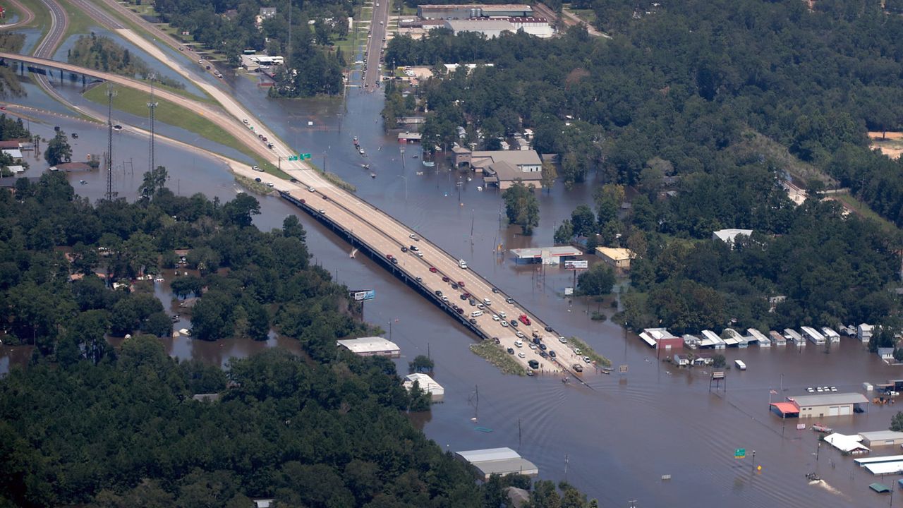 The after-effects of Hurricane Harvey in Houston, Texas