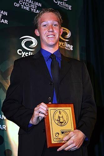 Cameron Meyer, junior male road cyclist of the year.