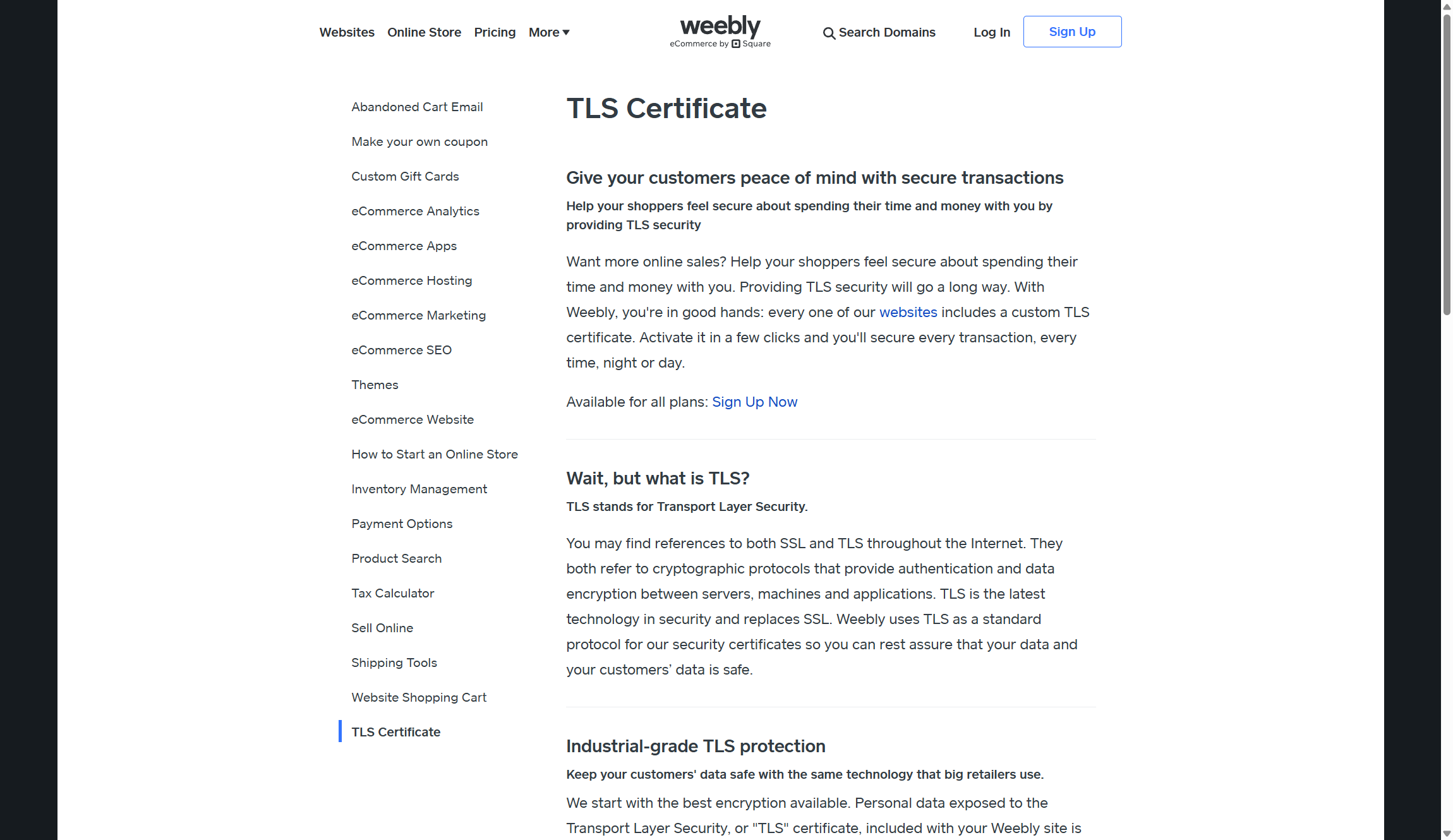 Weebly security