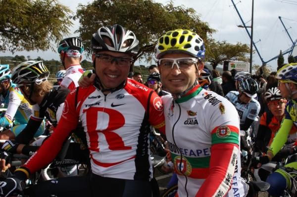 Manuel Cardoso (Team Radioshack) and Portuguese road champion Rui Sousa (Barbot-Efapel).