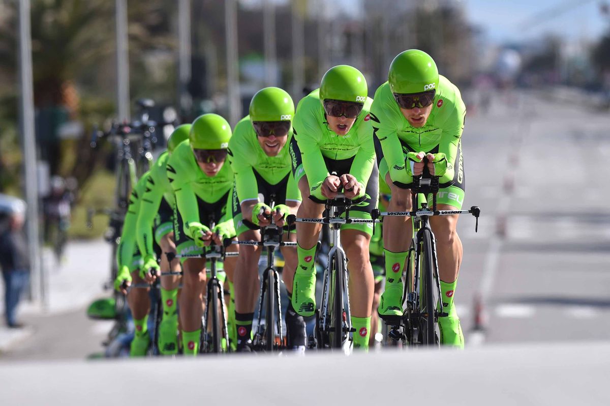 Cannondale in the team time trial in Tirreno-Adriatico