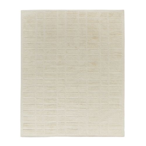 Cream textured rug