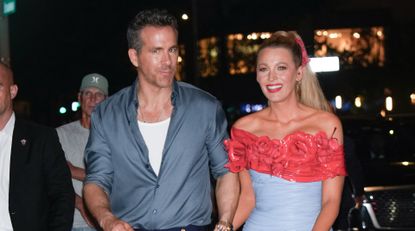  Ryan Reynolds and Blake Lively arrive at afterparty for the World Premiere of &#039;Deadpool &amp; Wolverine&#039; on July 22, 2024 in New York City. 