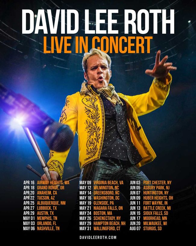 David Lee Roth announces extensive North American tour | Louder