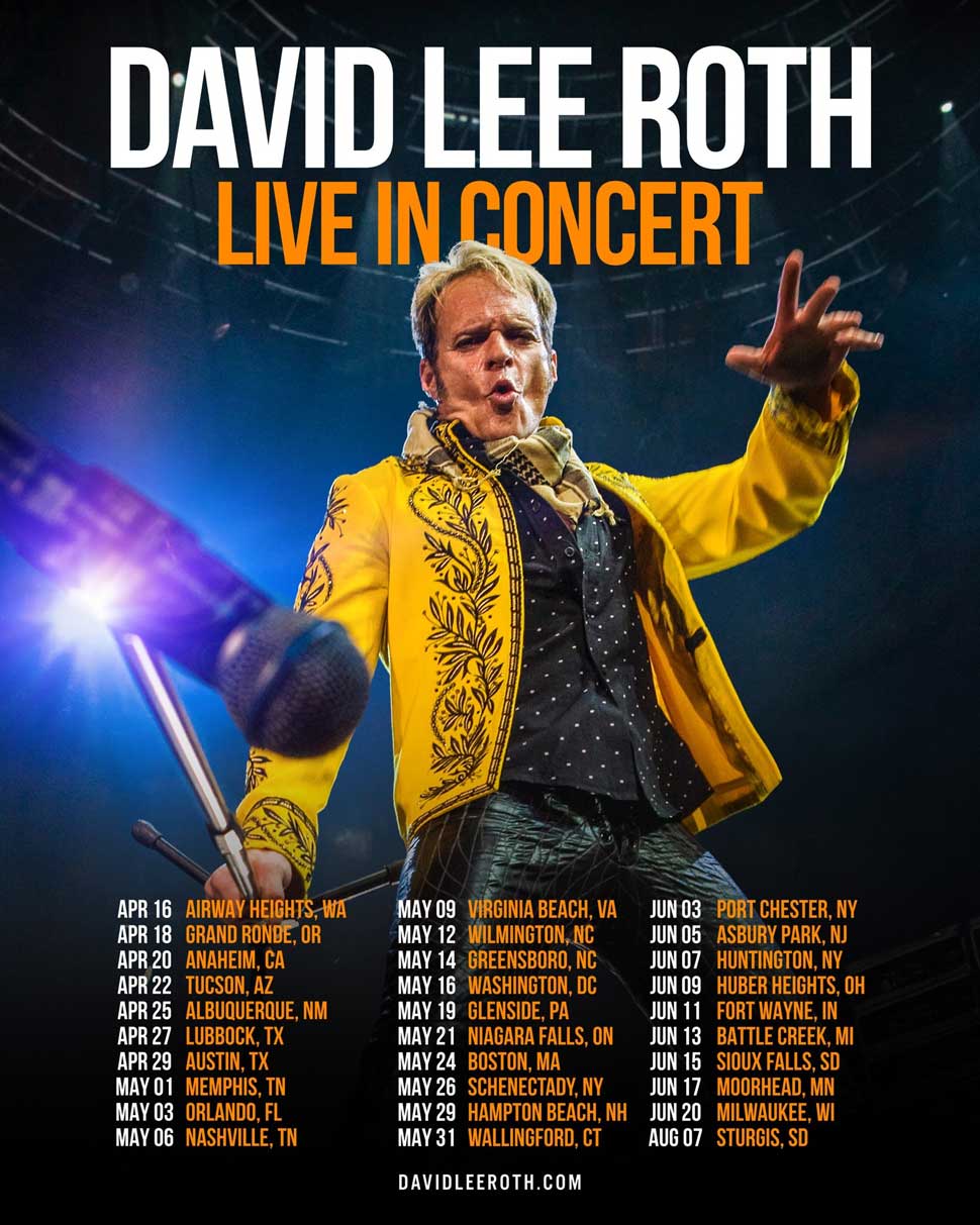 David Lee Roth tour poster