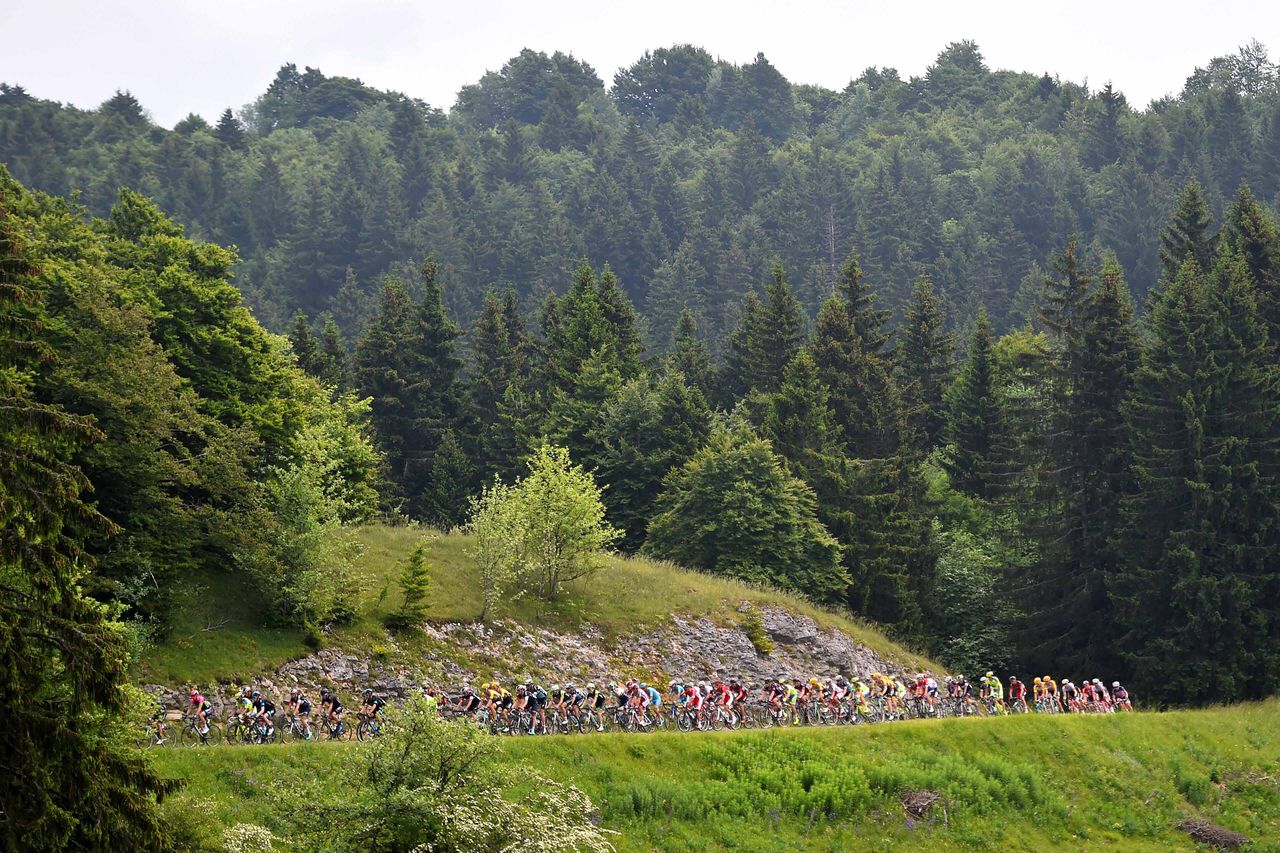 It was a nice day for the peloton