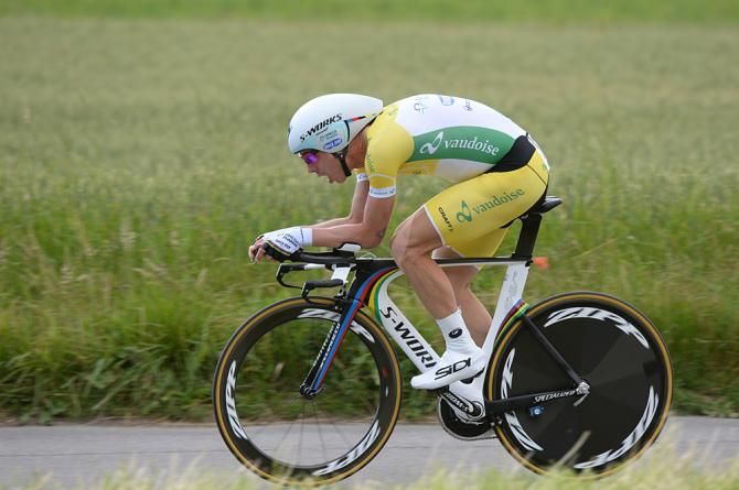 Tony Martin (Omega Pharma-Quickstep) rides to the stage win in the Tour de Suisse