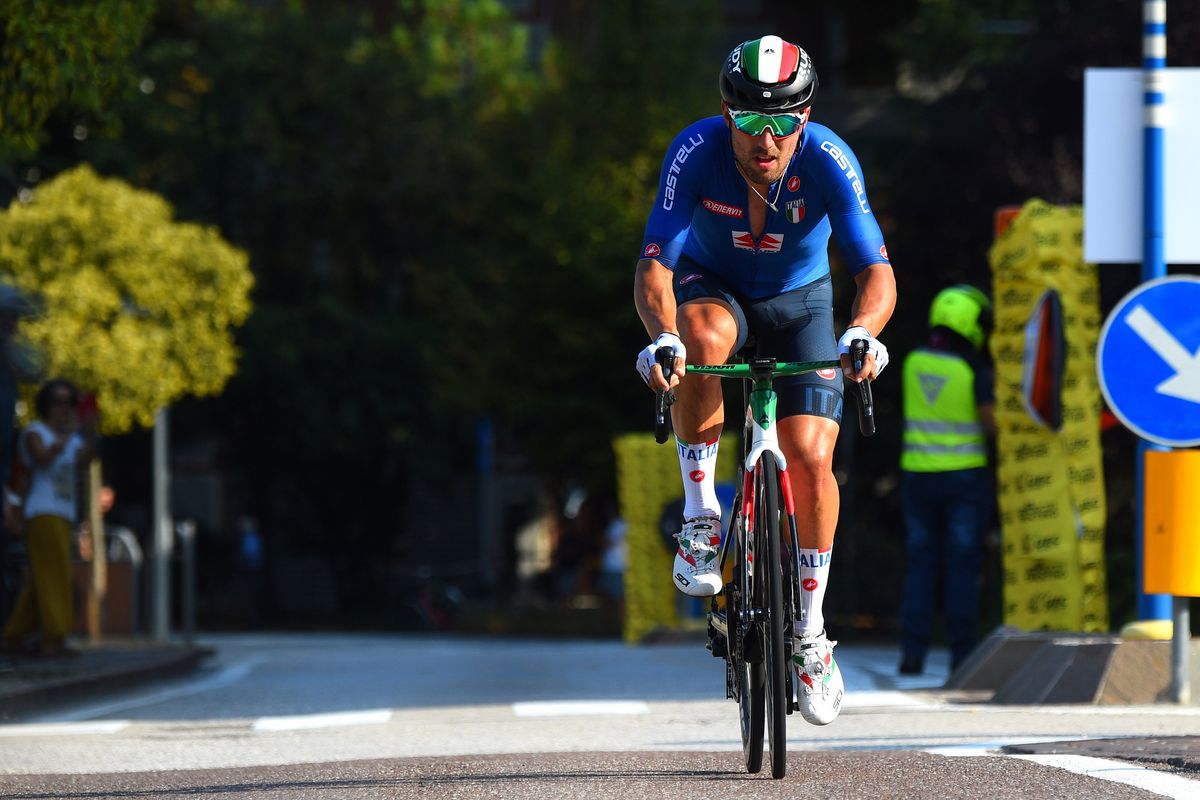 2021 UEC Road European Championships Trento Elite Mens Road Race Trento Trento 1792 km 12092021 Sonny Colbrelli Italy photo Dario BelingheriBettiniPhoto2021