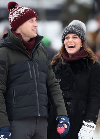 Prince William and Kate Middleton during a 2018 visit to Sweden
