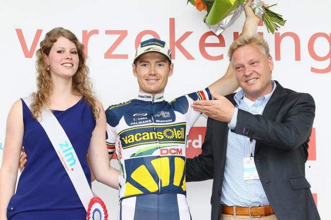 Stage 5 winner Pim Ligthart (Vacansoleil-DCM) on the podium