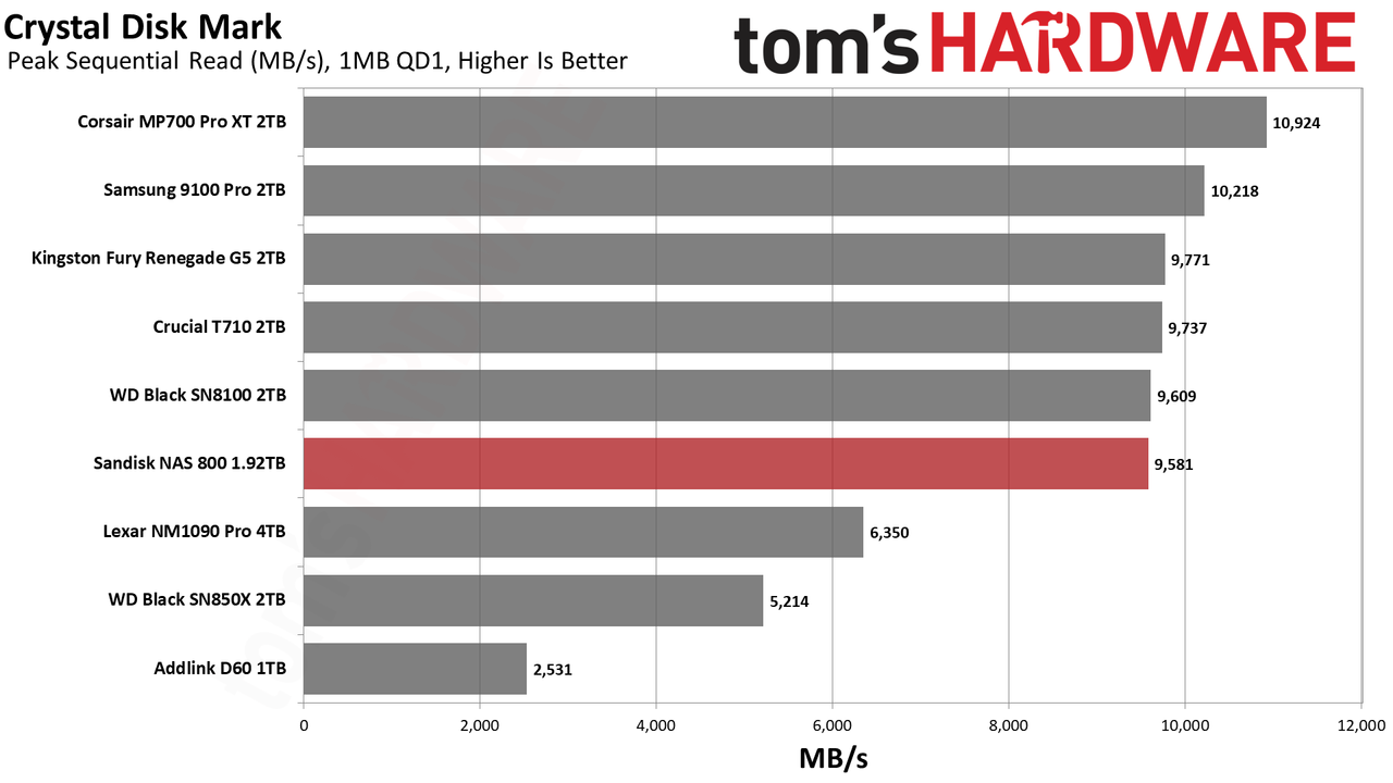 Sandisk NAS 800 1.92TB SSD