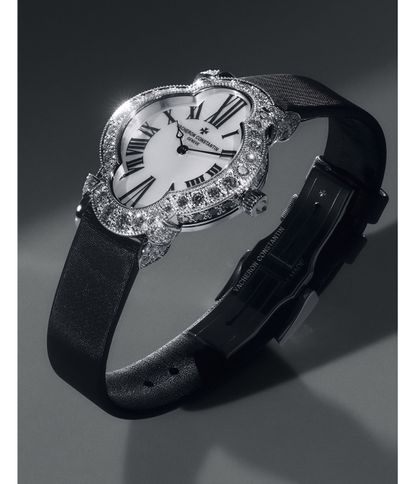 Vacheron watch with flower shaped diamond bezel