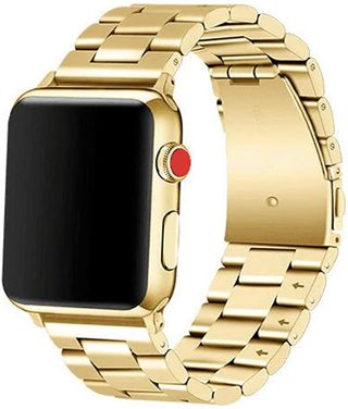 Libra Gemini Apple Watch Stainless Steel Gold Band 