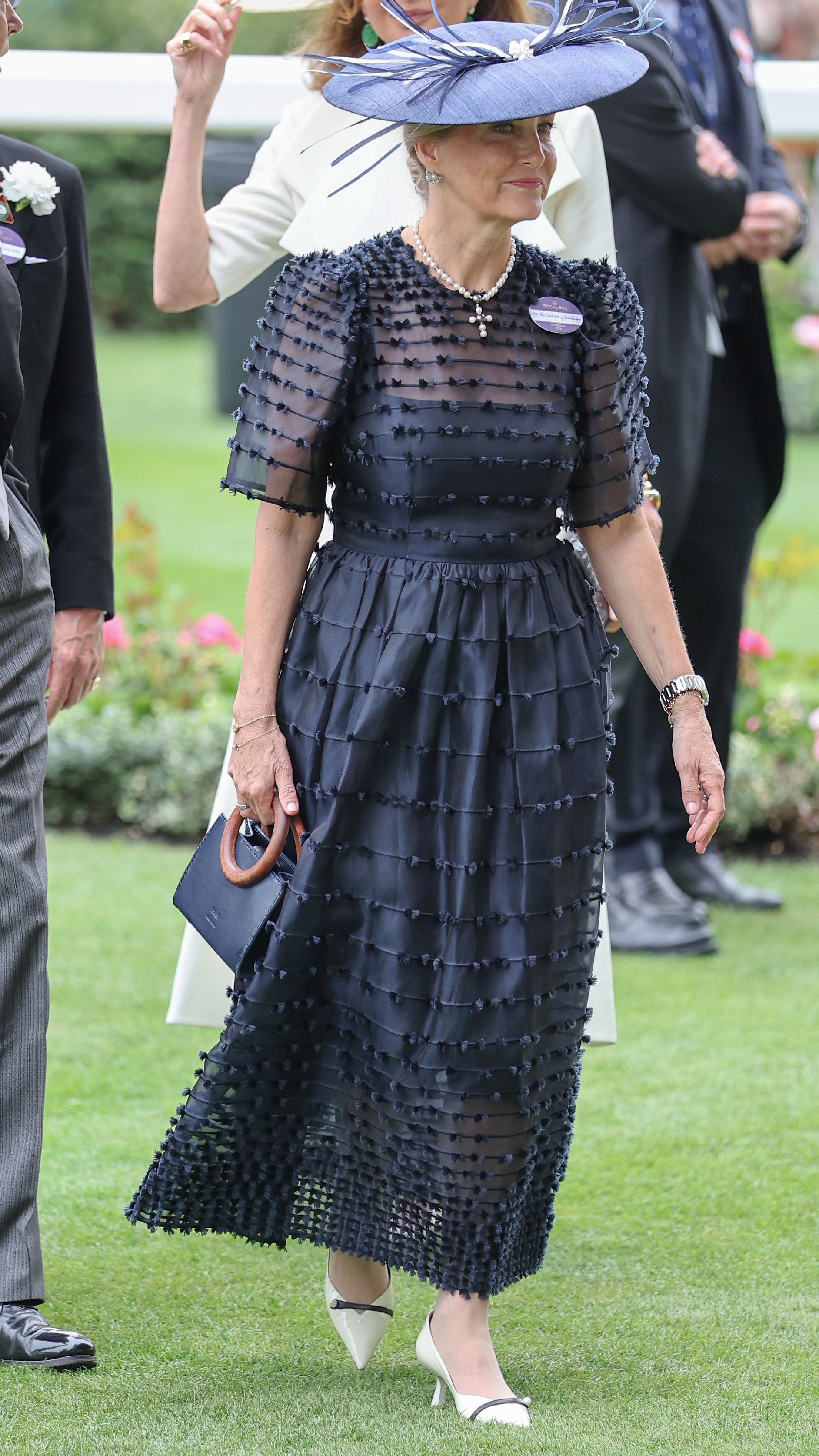 Sophie, Duchess of Edinburgh smiles as she attends day three of Royal Ascot 2026