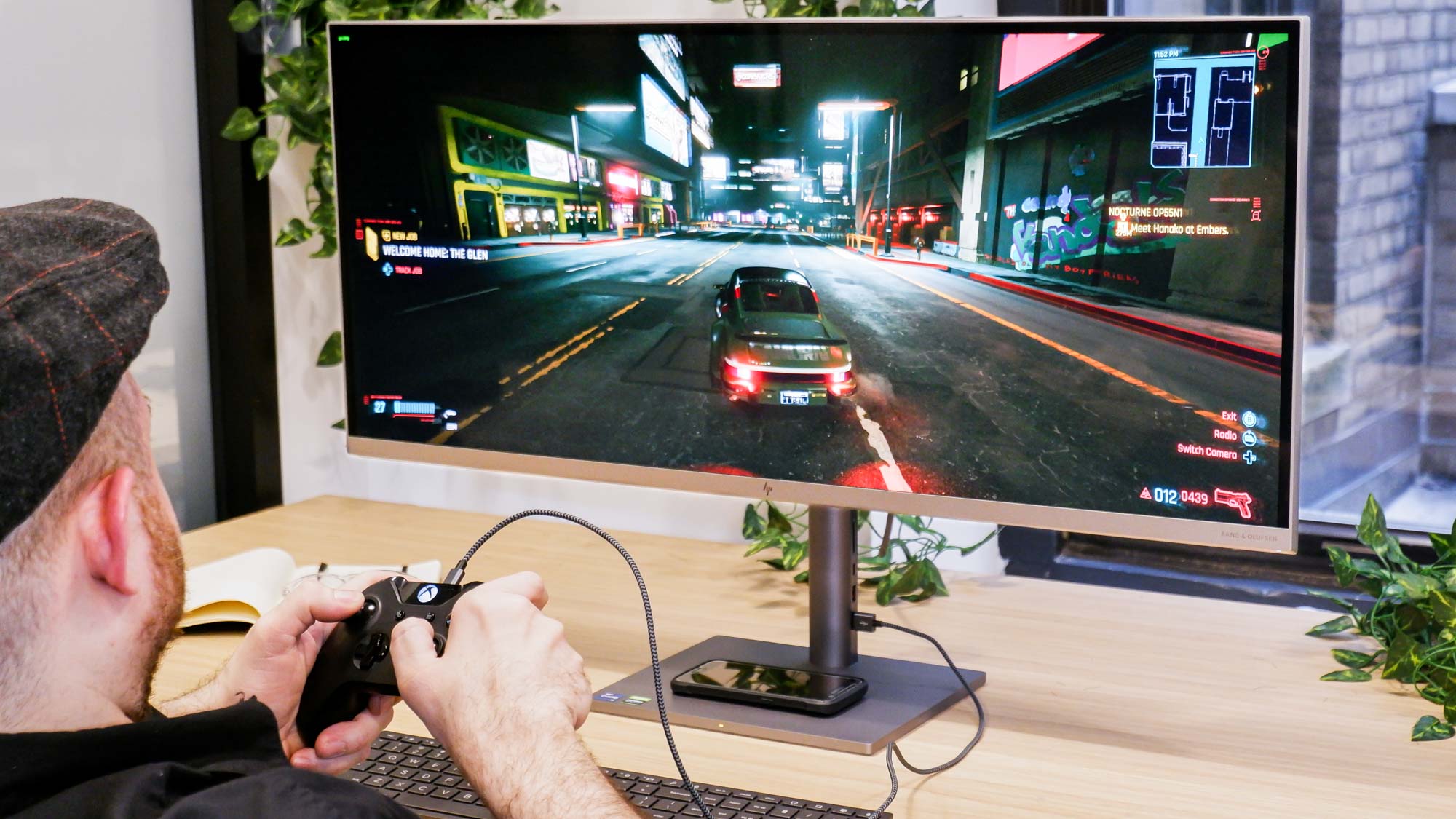Games run great thanks to the HP Envy 34's RTX 3060 laptop GPU.