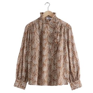 & Other Stories Oversized Frill Blouse