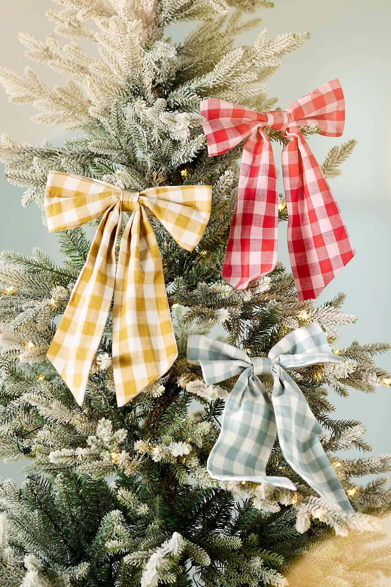 Gingham Bow Ornament