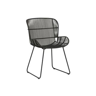A black garden chair from Barker and Stonehouse