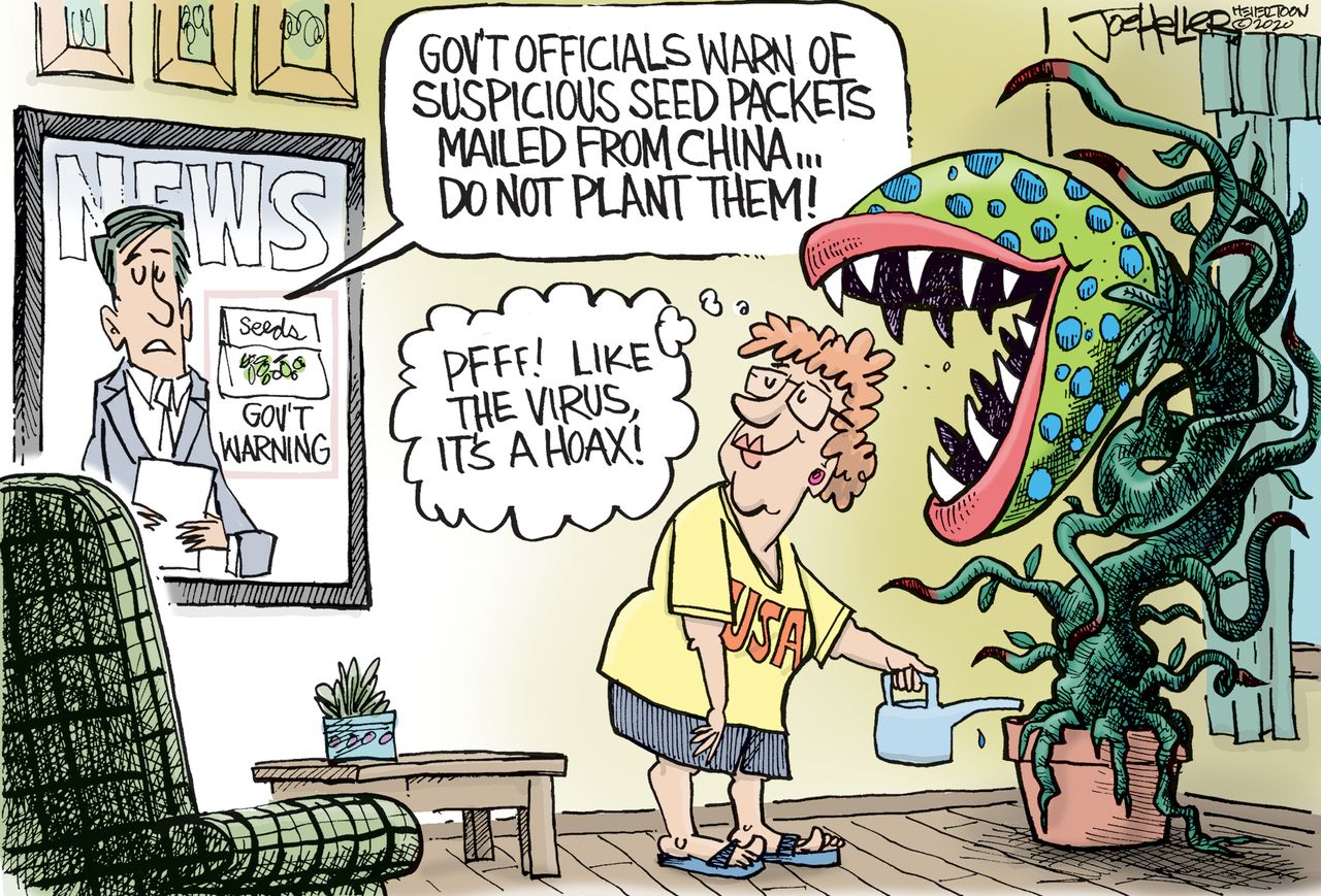 Editorial Cartoon U.S. China seeds&amp;amp;nbsp;