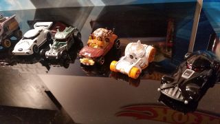 Some of the Hot Wheels "Star Wars" character cars.