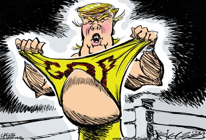 Political Cartoon U.S. Trump GOP