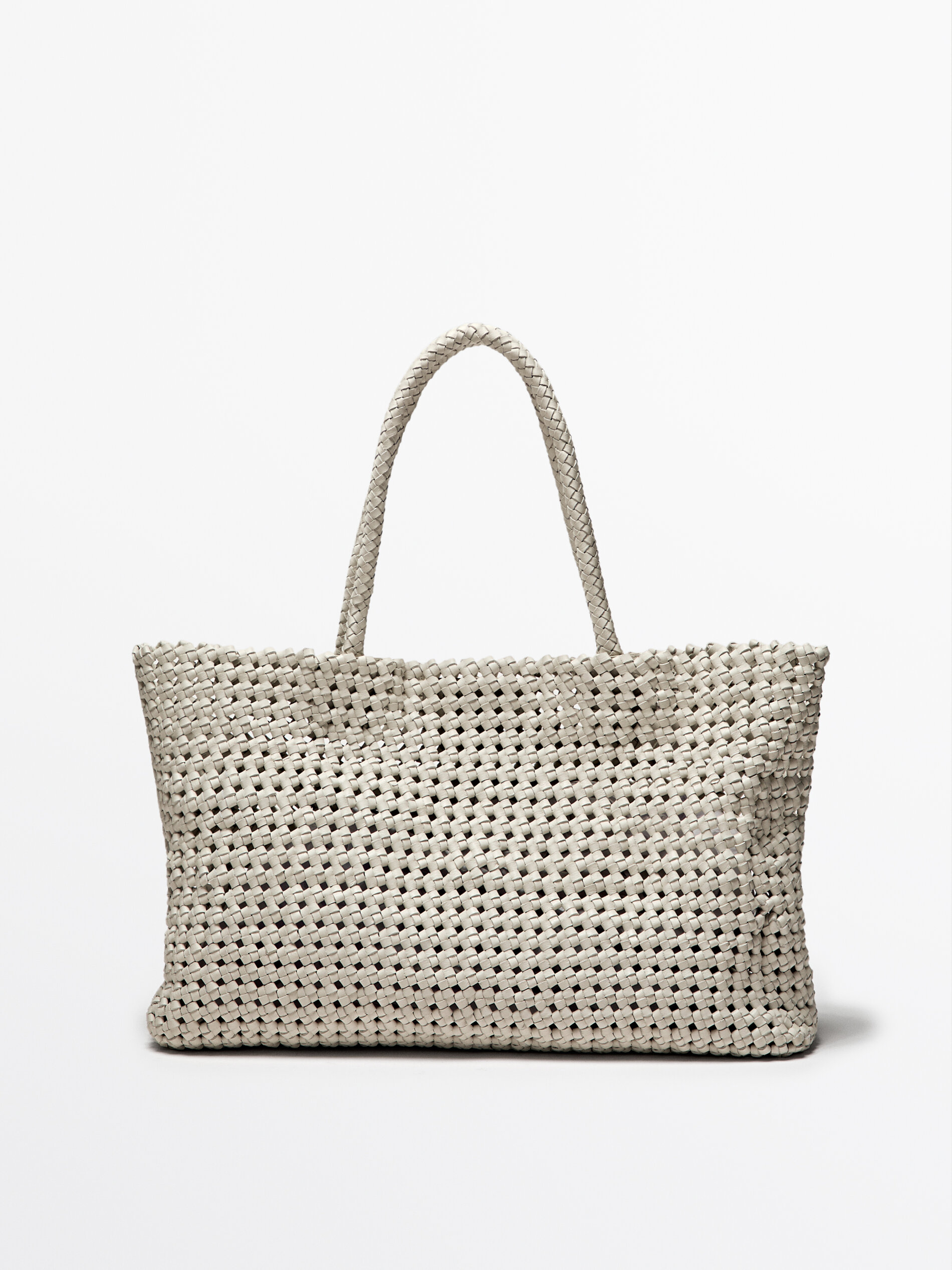 Braided Nappa Leather Shopper Bag