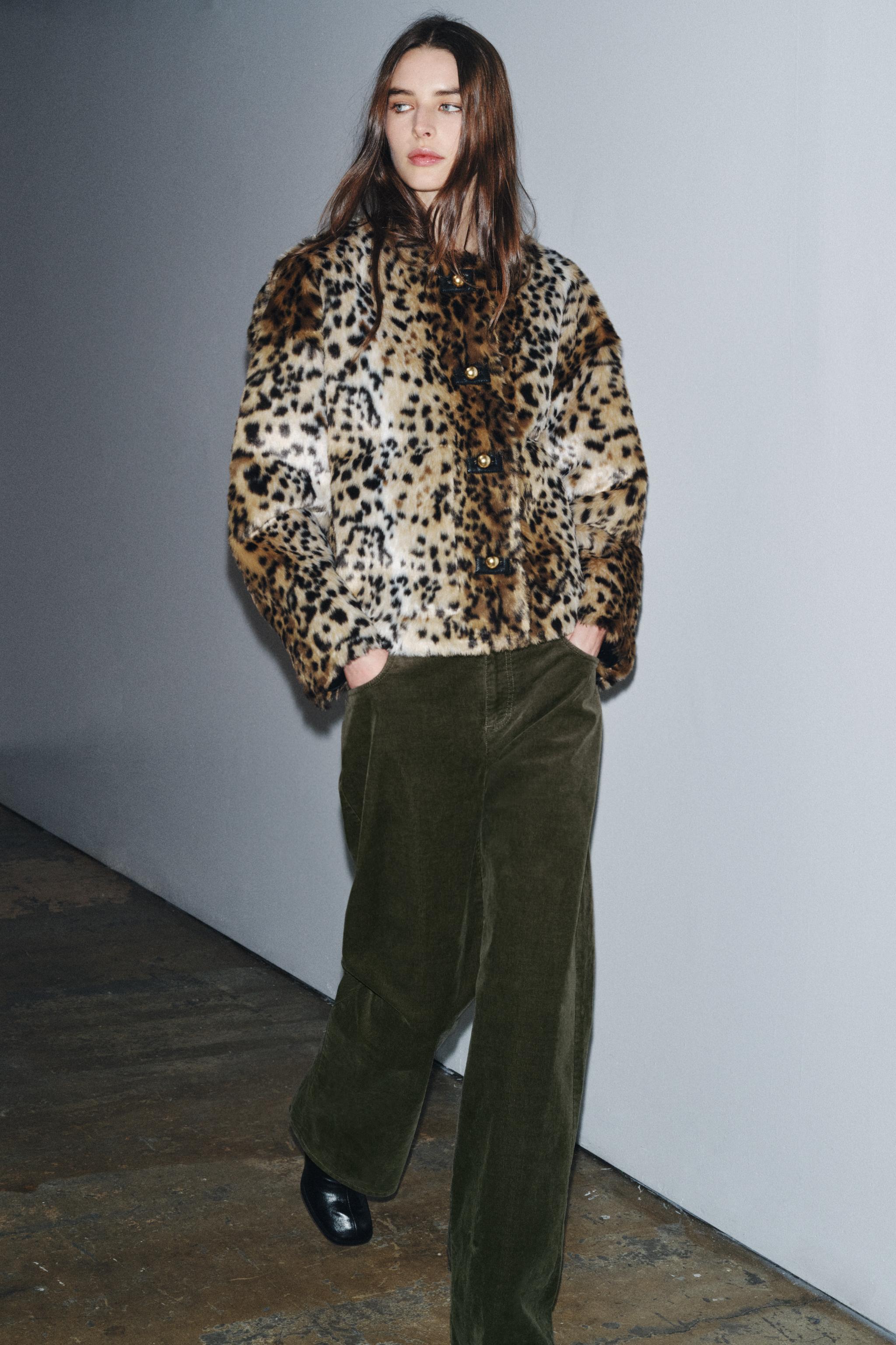 Zw Collection Animal Print Jacket