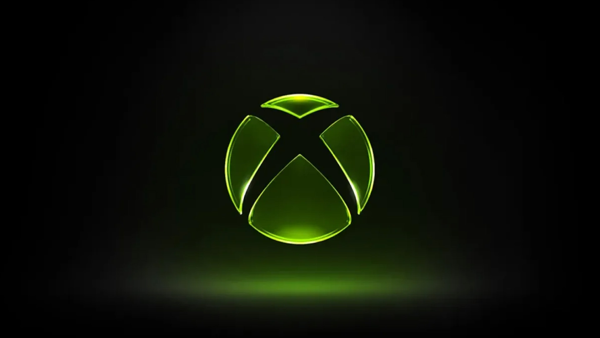 Xbox logo against a black background