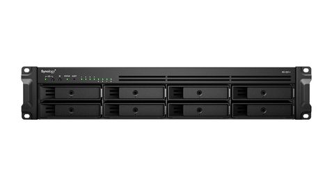 Photograph of the front of the Synology RackStation RS1221RP+ 