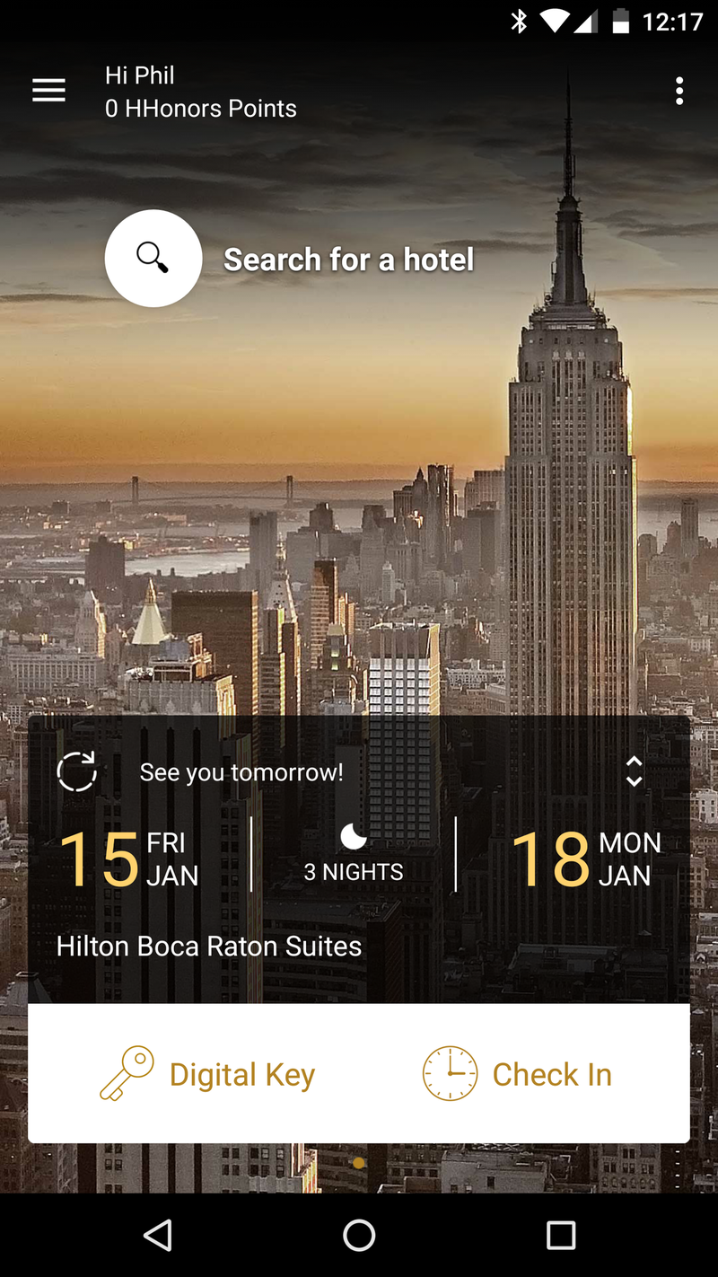 Hilton Digital Key