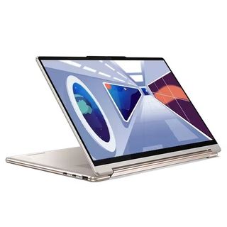 Lenovo Yoga 9i Gen 8 on white background with screen folded back