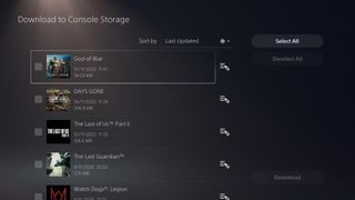 Download PS4 saves on PS5