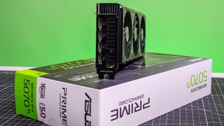 The output ports on the Nvidia GeForce RTX 5070 Ti