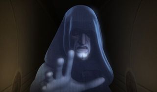 Star Wars Rebels Palpatine's threatening hologram
