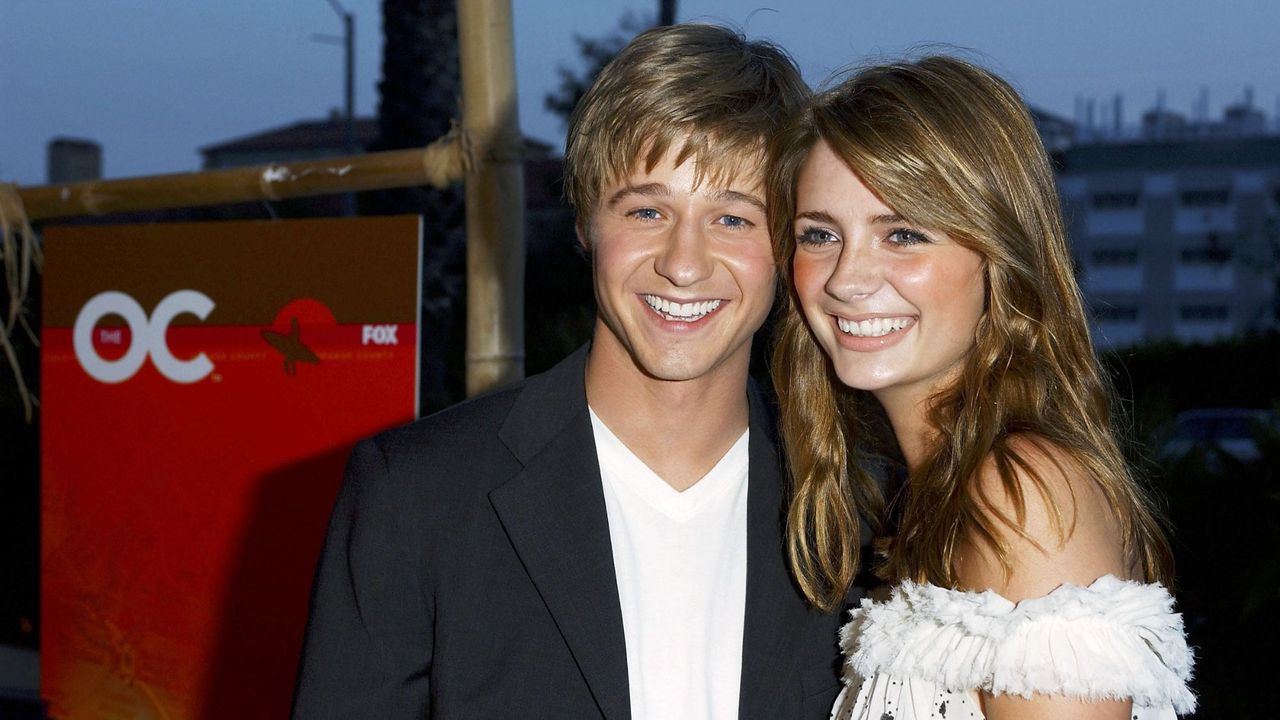 Ben McKenzie and Mischa Barton arrive at The OC kickoff party in California