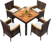 Shintenchi 5 PCS Patio Dining Set Shintenchi 5 PCS Patio Dining Set