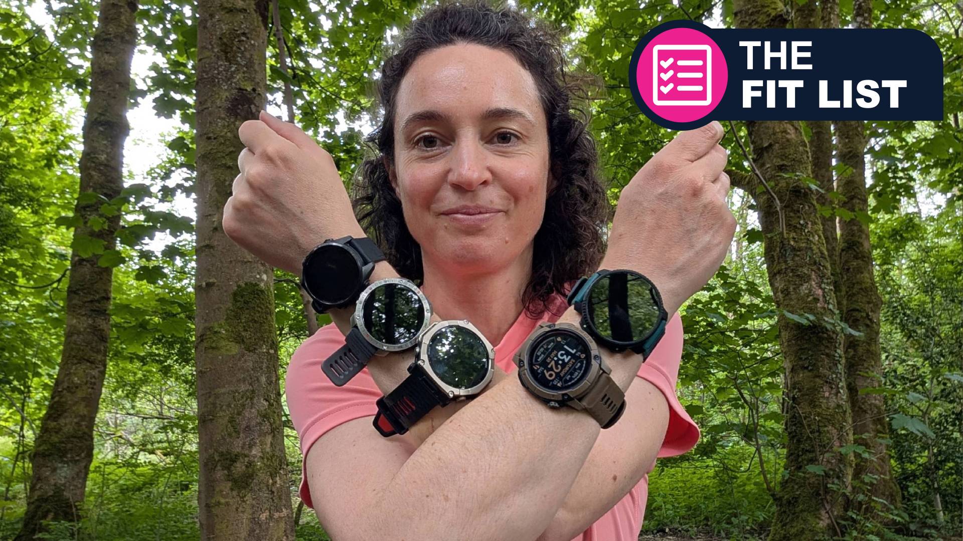 Adventure Journalist Julia Clarke wearing 5 watches